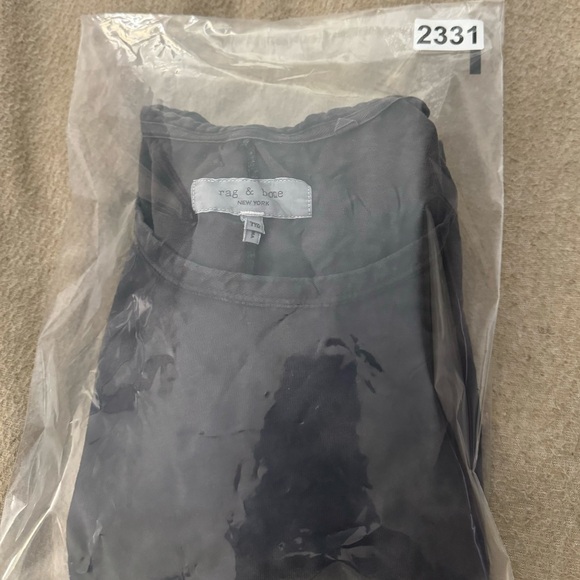 Rag & Bone Men’s Haydon Relaxed Linen Cotton Tie Dye Tee in Grey/Black Size XXL - Picture 8 of 8